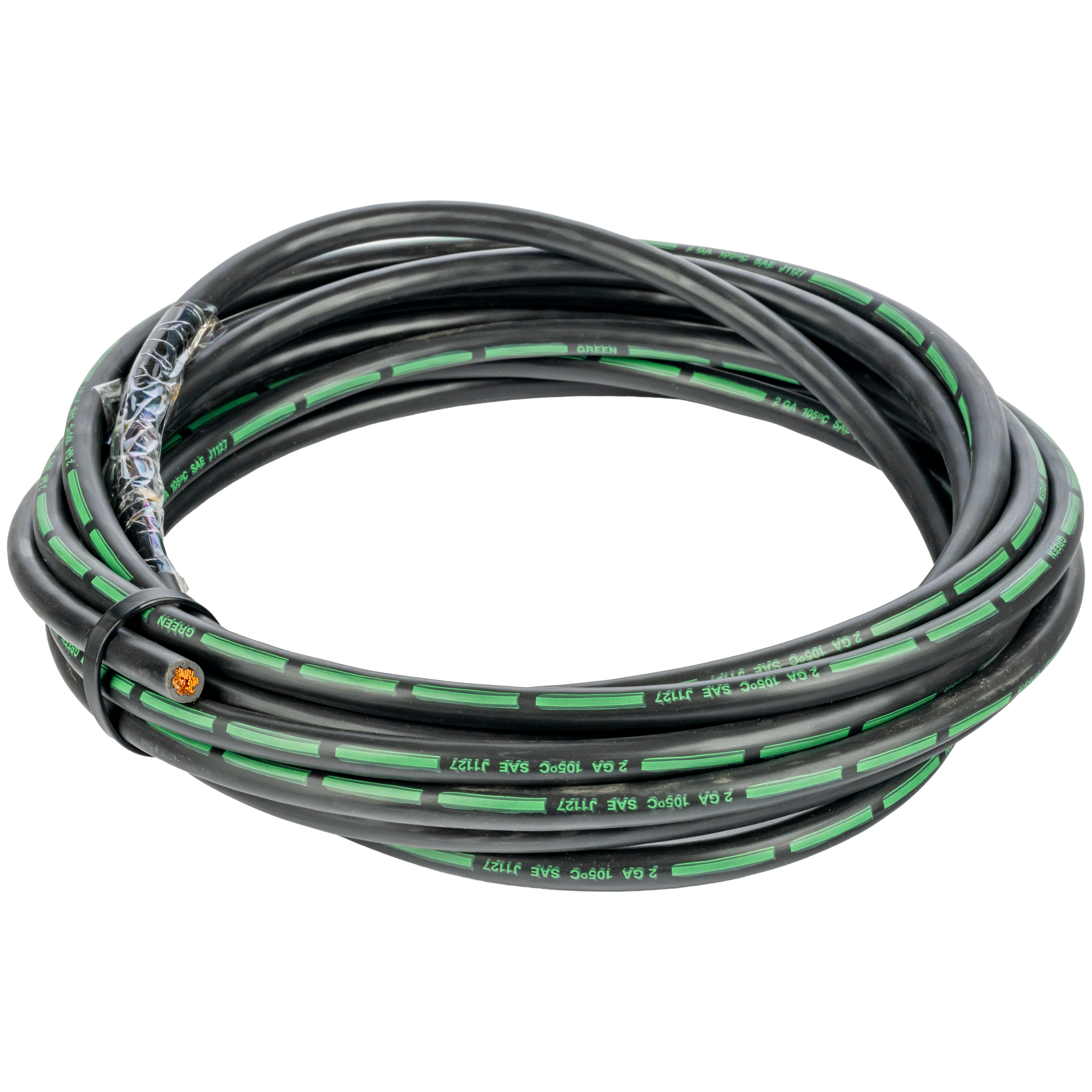 Color-Coded Battery Cable - Green